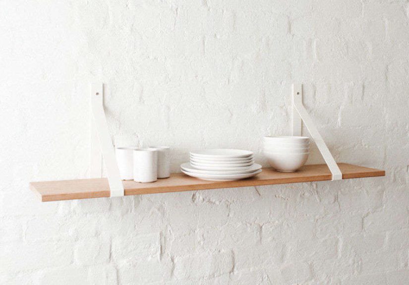 2x Steel &ldquo;Sling&rdquo; Shelf Brackets