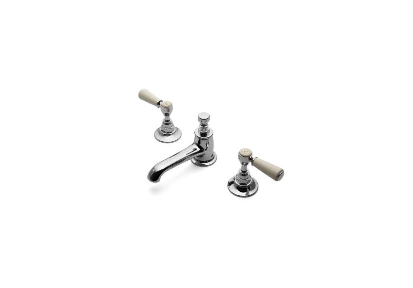 Highgate Low Profile Three Hole Deck Mounted Lavatory Faucet