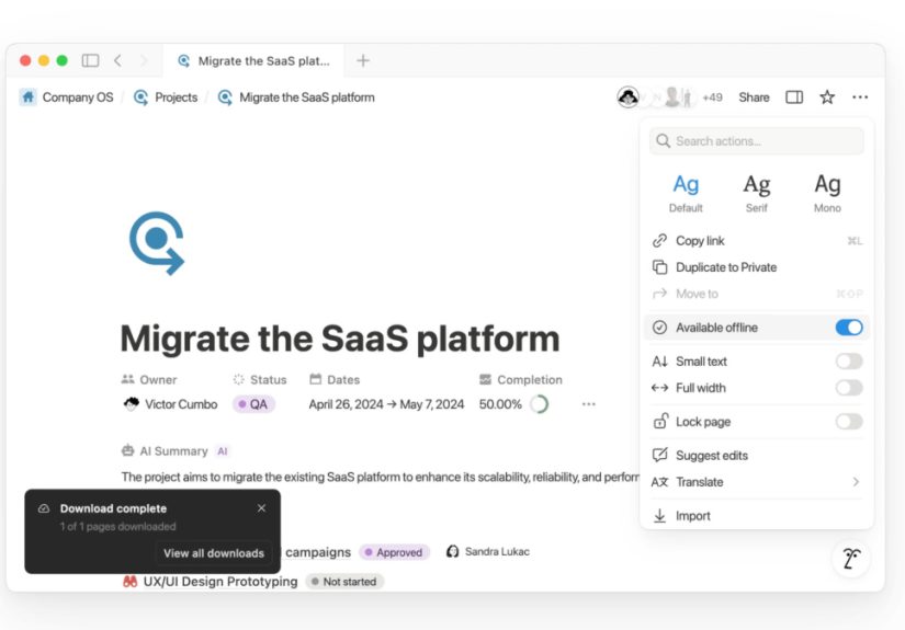 Notion Finally Allows Offline Editing, but You'll Need to Manually Enable It