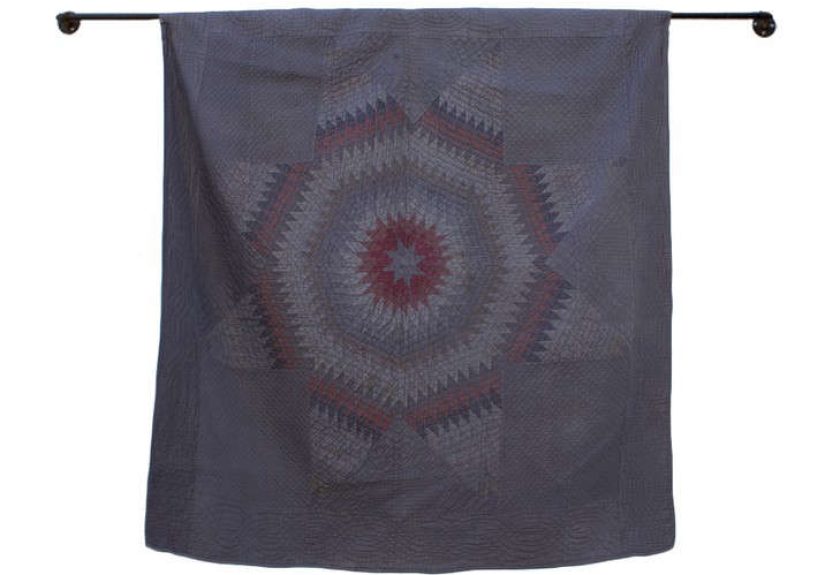 Colorful Starburst Toned Down Patchwork Quilt