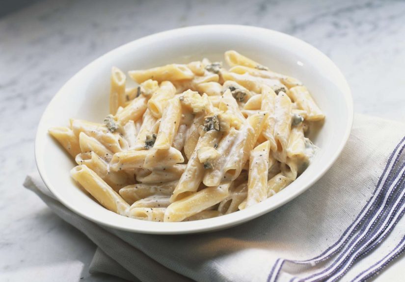 Creamy Baked Ziti With Sausage and Peppers Recipe