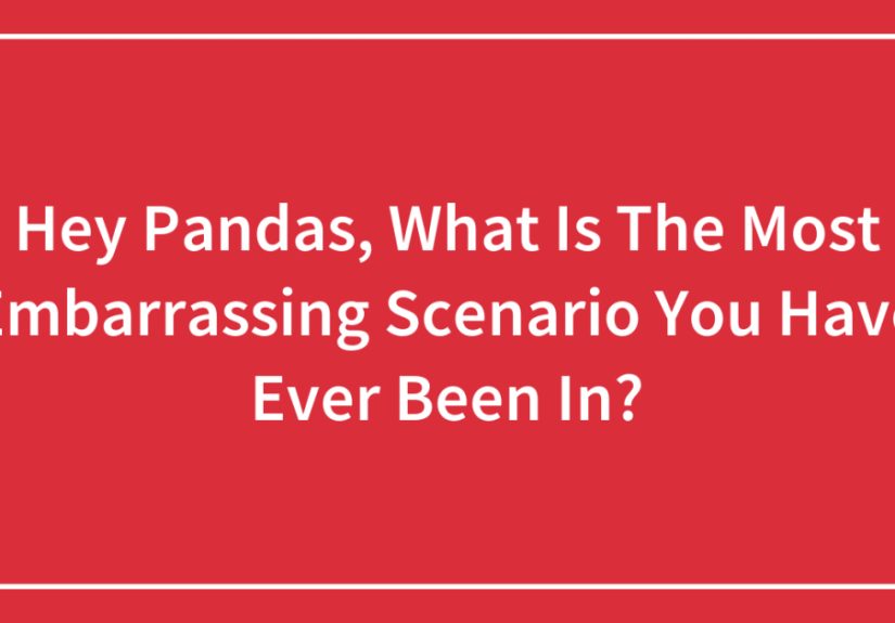 Hey Pandas, What Is The Most Embarrassing Scenario You Have Ever Been In?