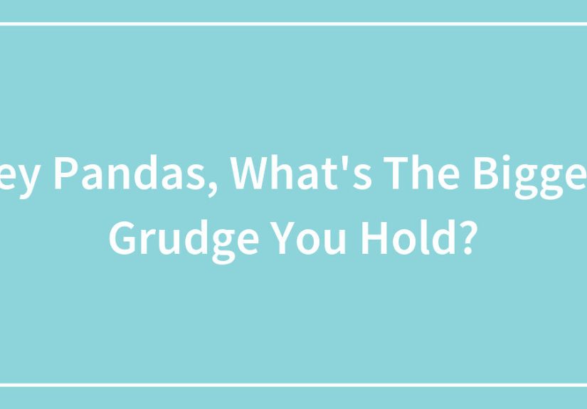 Hey Pandas, What’s The Biggest Grudge You Hold?