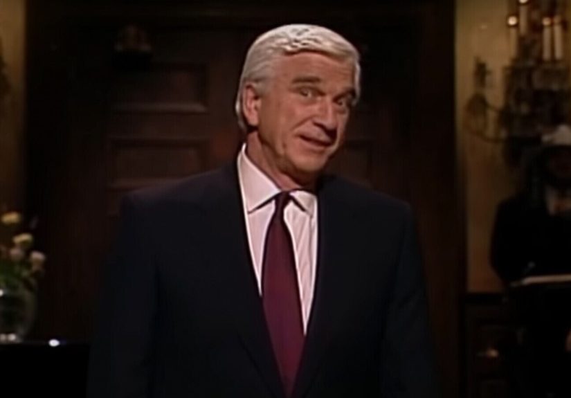 Leslie Nielsen Secured His ‘Naked Gun’ Follow-Up By Sending Secret Codes on ‘SNL’