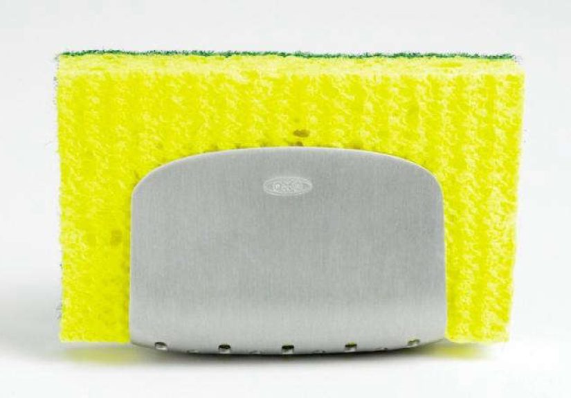 OXO Steel Suction Sponge Holder