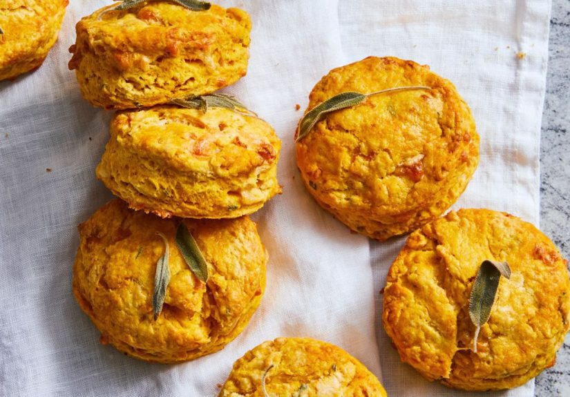 Pumpkin-Sage White Cheddar Biscuits Recipe