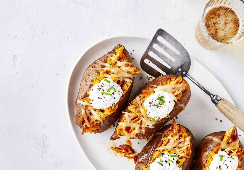 Slow Cooker BBQ Sweet Potato Bakers Recipe