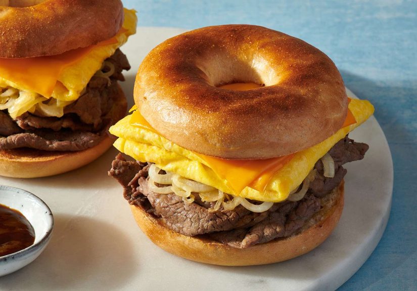 Steak, Egg, and Cheese Bagel Recipe