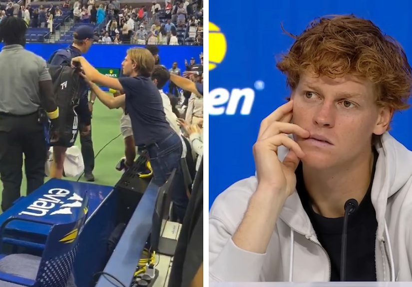 Tennis Fan Tries To Steal From Jannik Sinner's Bag In Viral US Open Moment, Player Responds