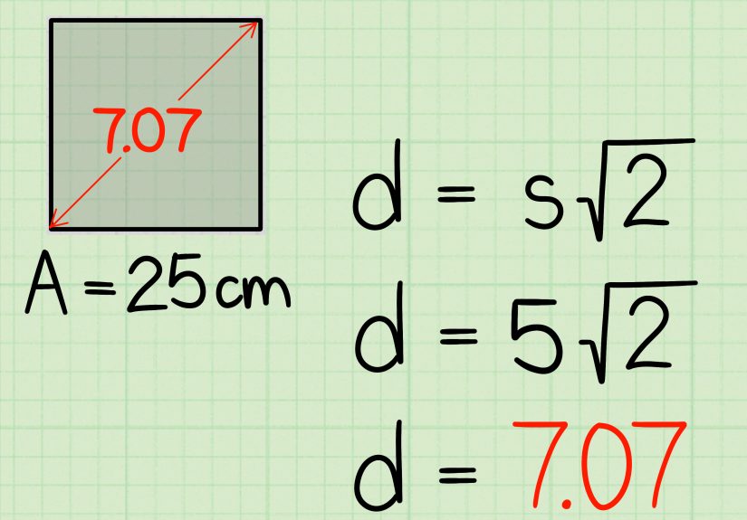 4 Ways to Calculate a Diagonal of a Square
