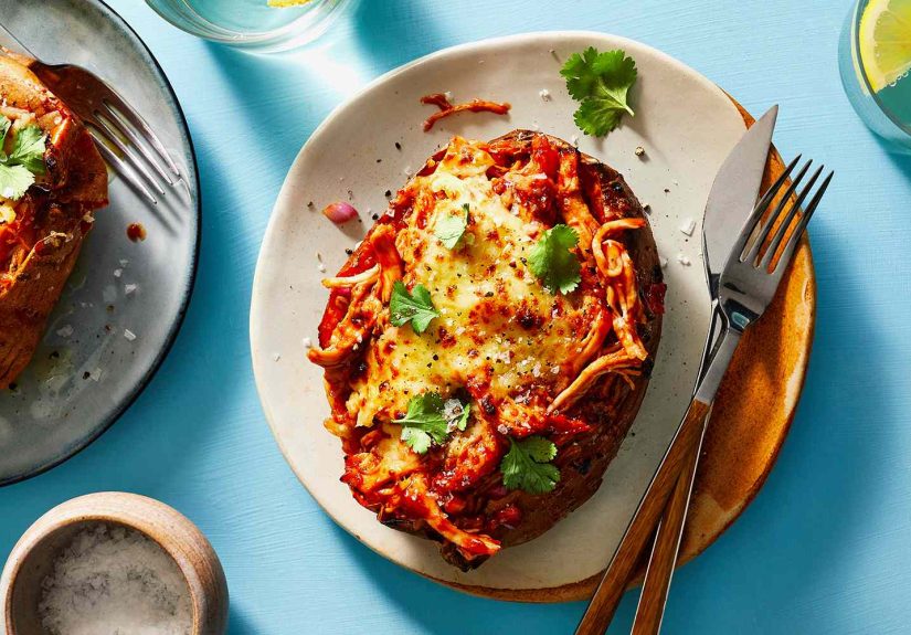 BBQ Chicken Stuffed Sweet Potatoes Recipe