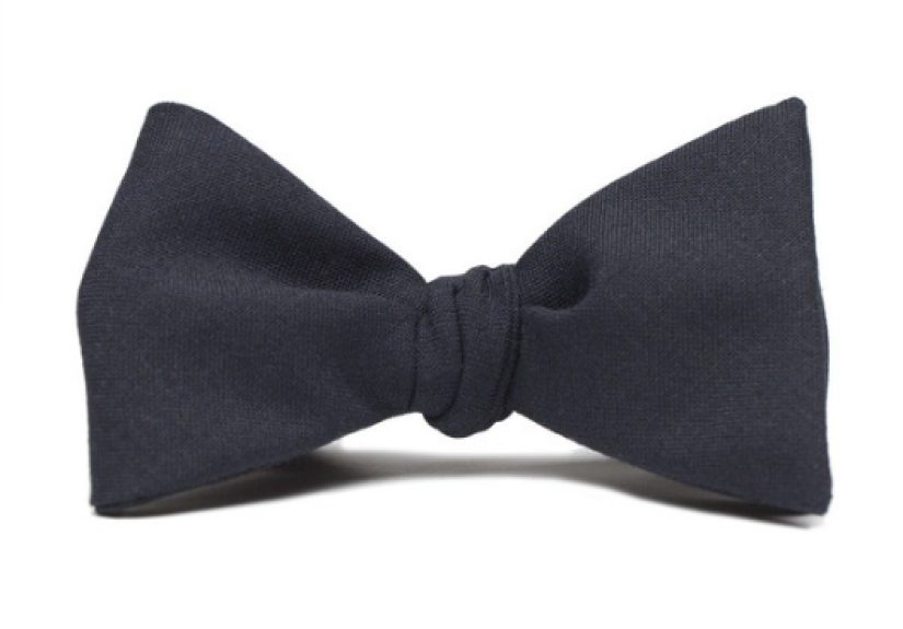 Black Formal Wool Bow Tie