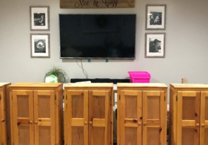 DIY Custom Farmhouse Living Room Bookcase on a Budget
