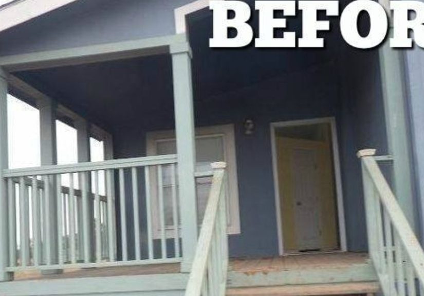 DIY Low Cost Front Porch Remodel Idea