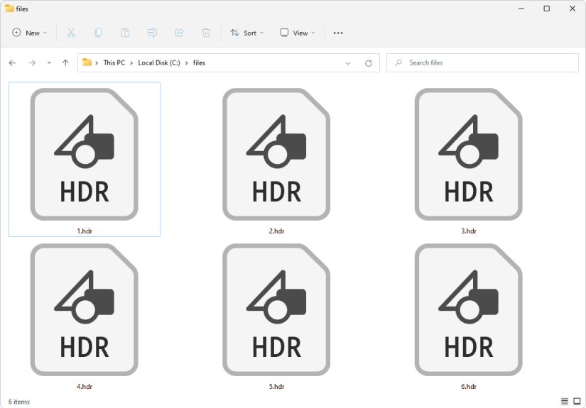 HDR File (What It Is & How to Open One)
