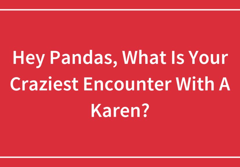 Hey Pandas, What Is Your Craziest Encounter With A Karen?