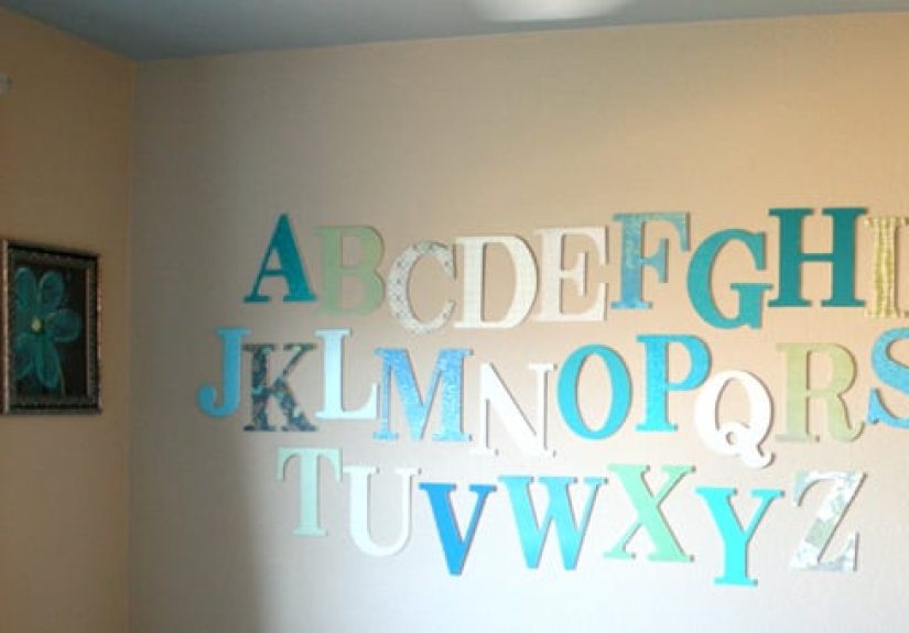 Learning Her Letters; Alphabet Art