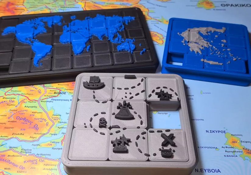 Never Lose A Piece With 3D Printed Sliding Puzzles