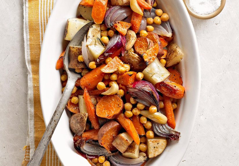 Roasted Vegetables and Chickpeas