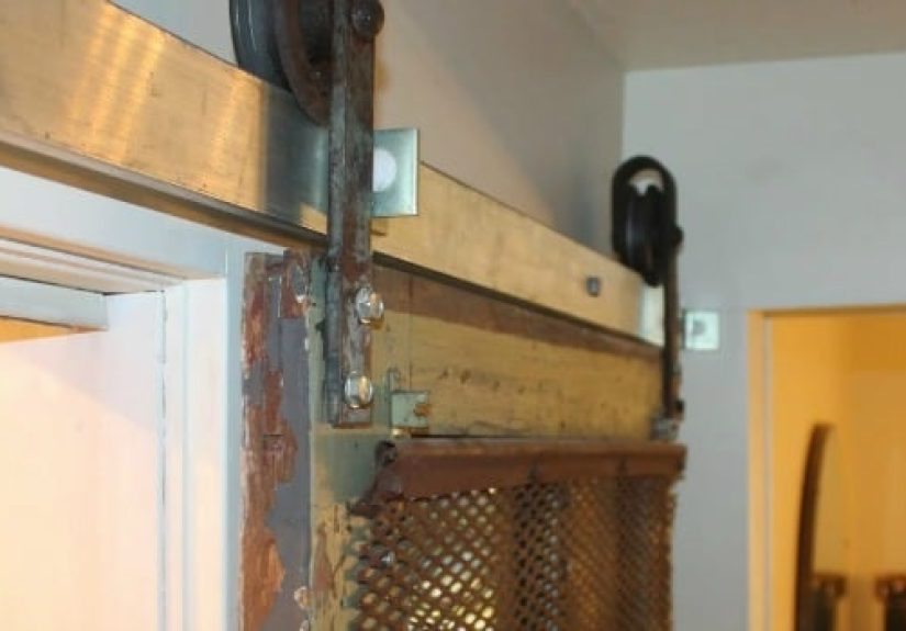 Sliding Barn Door Pantry Makeover with Wood Slat Shelves