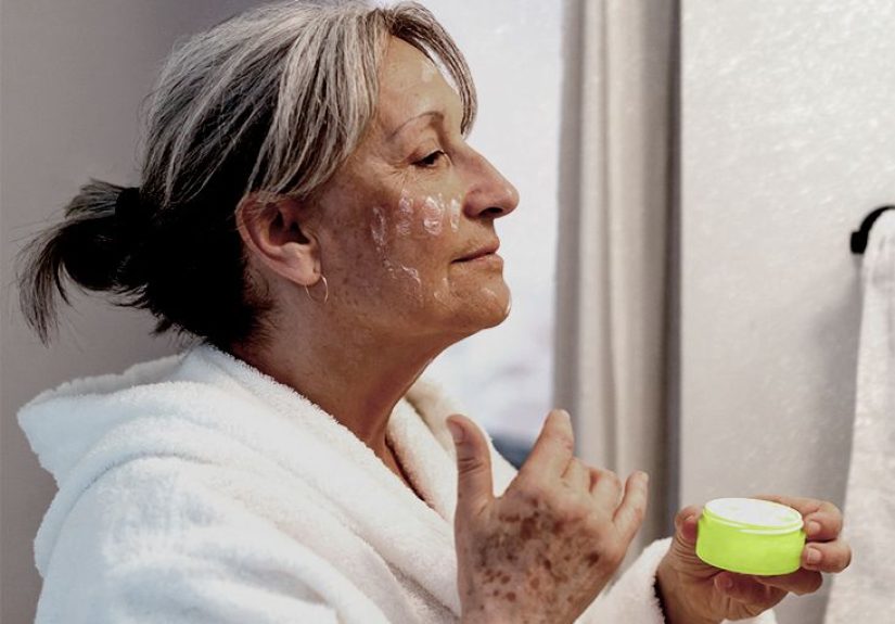 What is the effect of adenosine in skin care products?