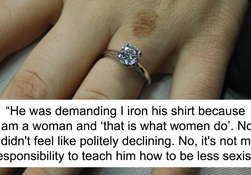 Woman Maliciously Complies By Ruining Her Father-In-Law’s Shirt After He Asks Her To Iron It Right Before Her Engagement Party