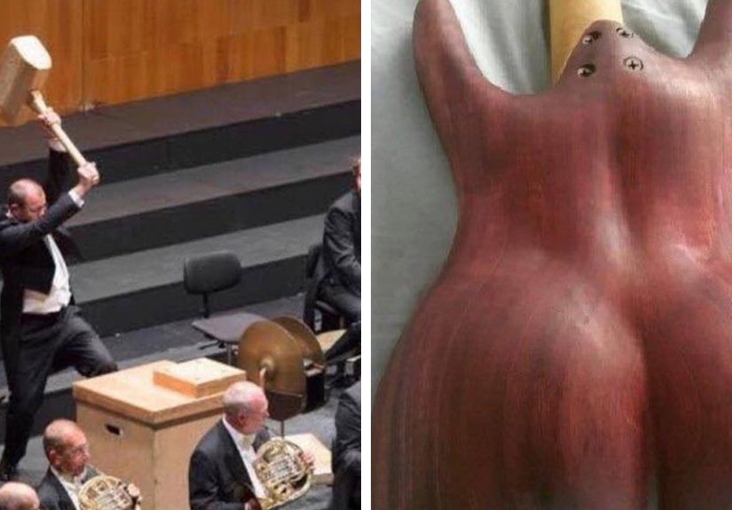 30 Funny And Bizarre Pics From The “Musical Instruments With Chaotic Auras” Twitter Page