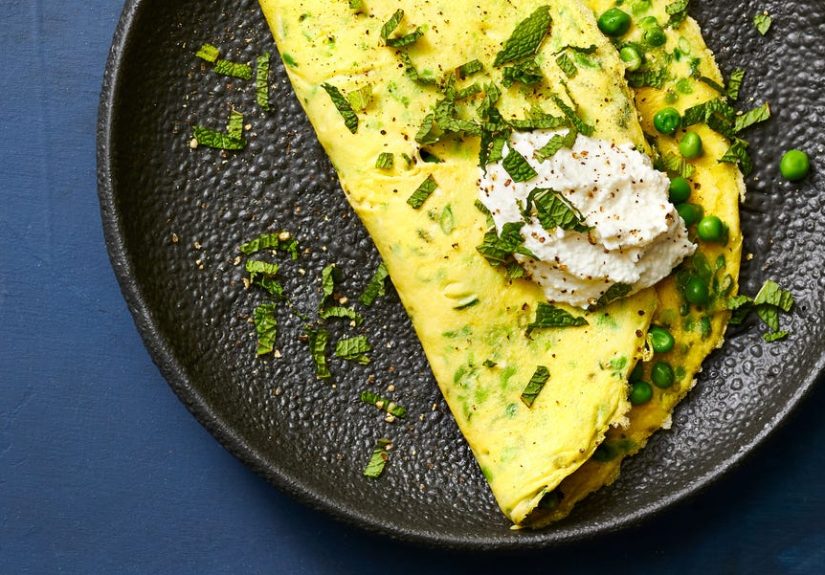 Best Pea and Ricotta Omelets Recipe - How To Make Pea and Ricotta Omelets