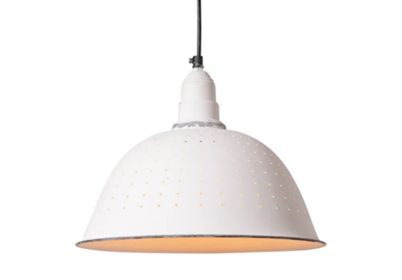Colander Pendant Light In Weathered Zinc