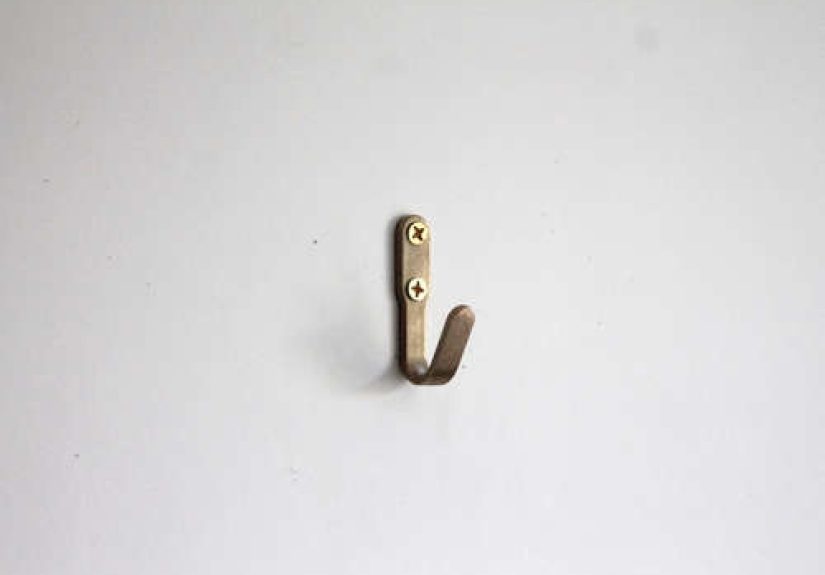 Counter-Space's Raw Brass Wall Hook