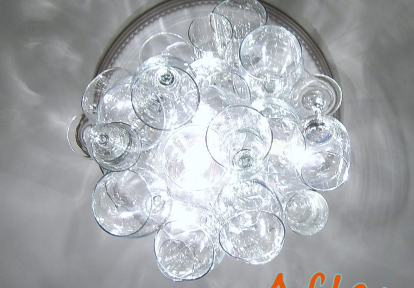DIY Wine Glass Chandelier: Guest Project