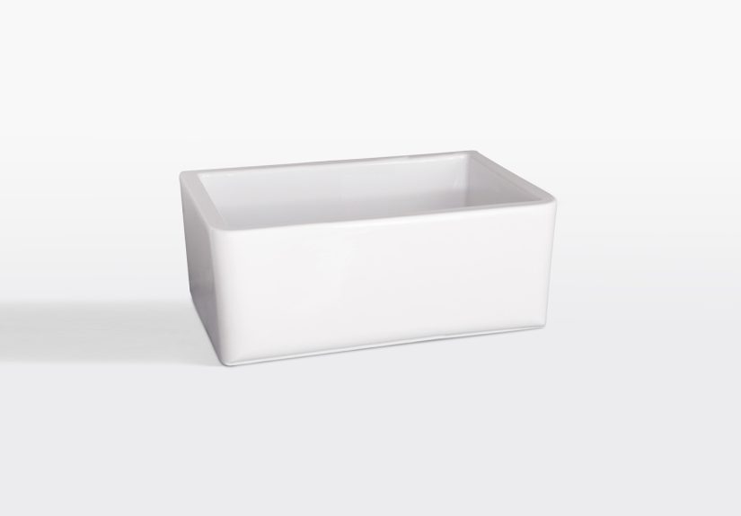 Fireclay Kitchen Sink Item  23-3/8 in x 8-7/8 in x 18-1/4 in