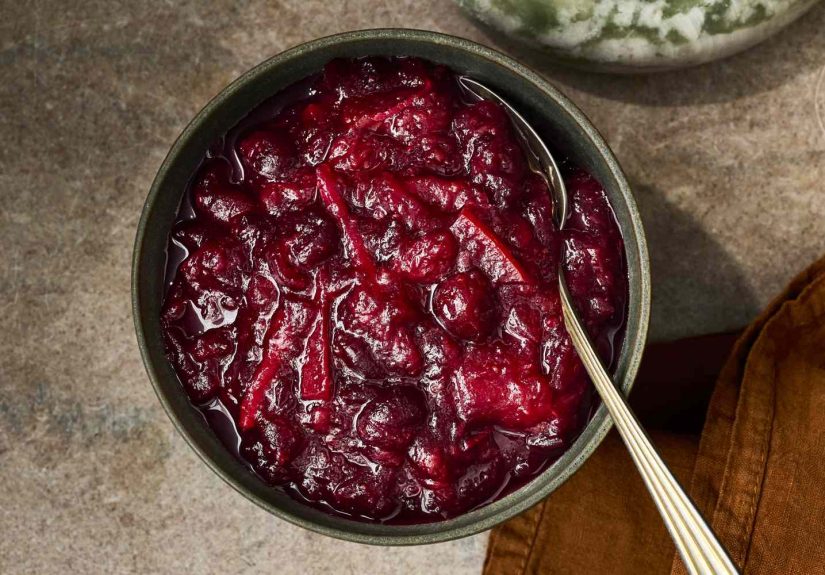 Honeyed Grapefruit-Cranberry Sauce