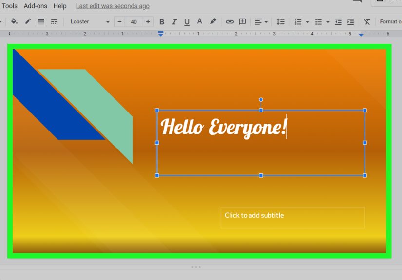 How to Create a Gradient in Google Slides