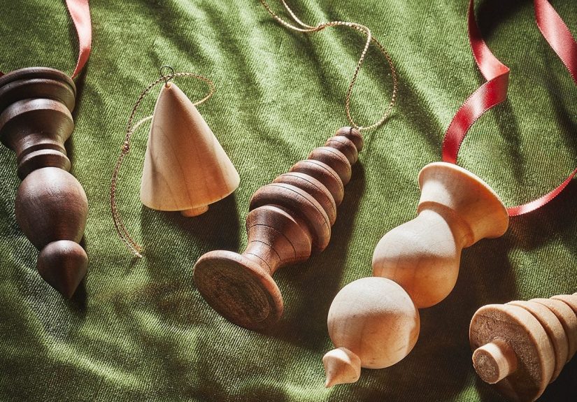 How to Turn Simple Wooden Christmas Ornaments on a Lathe