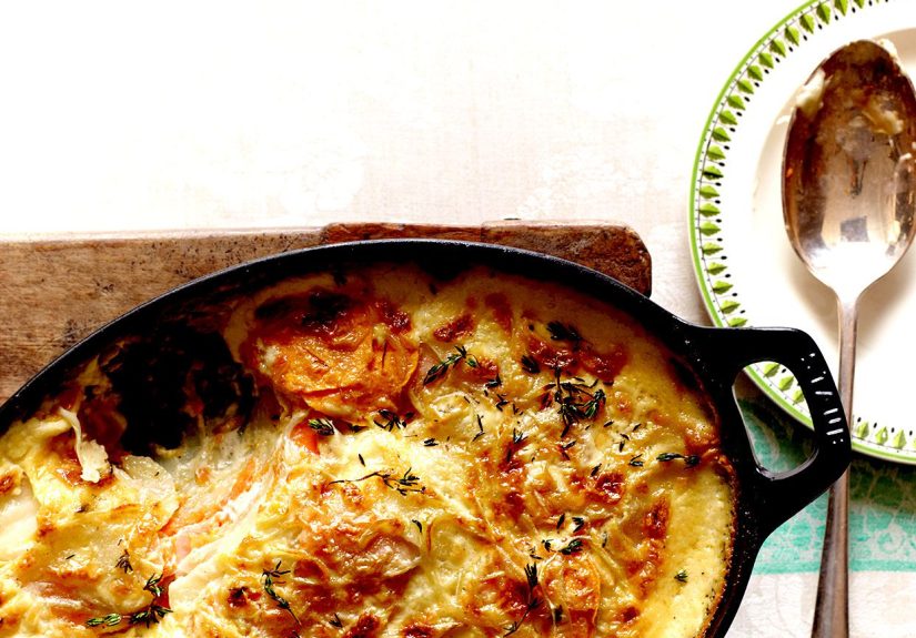 Scalloped Russet and Sweet Potatoes Recipe