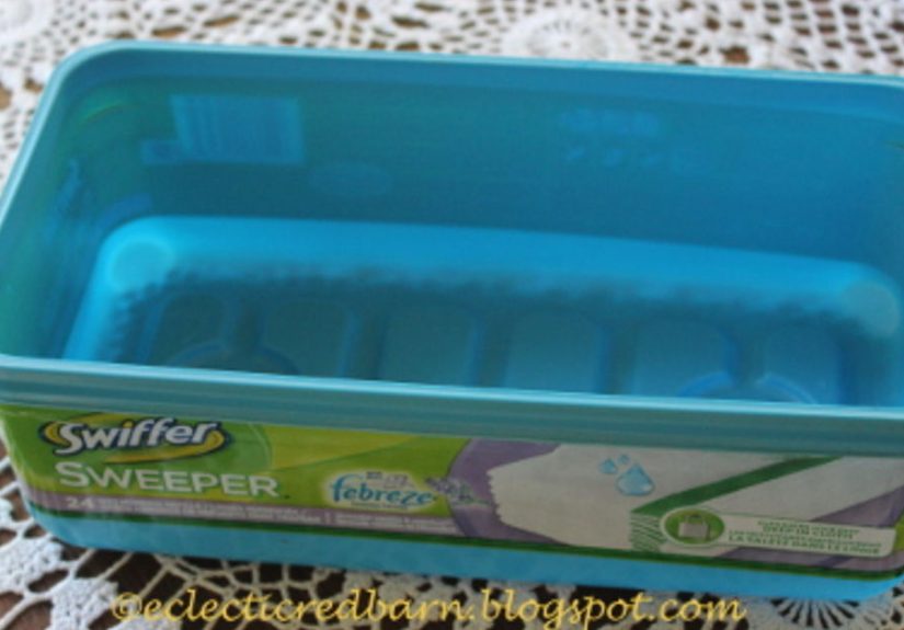 Upcycle Your Swiffer Containers For This Great Srorage Hack