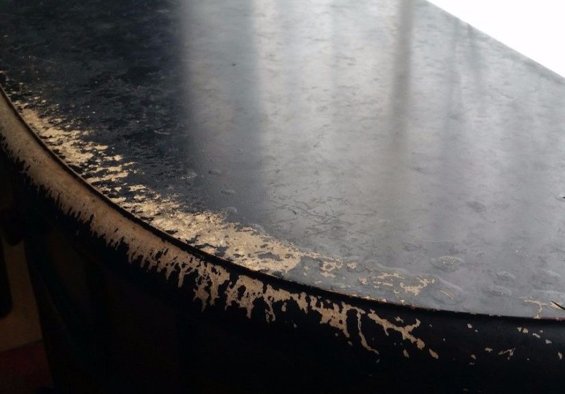 Upcycled Tin Can Lid Table Top Cover Up