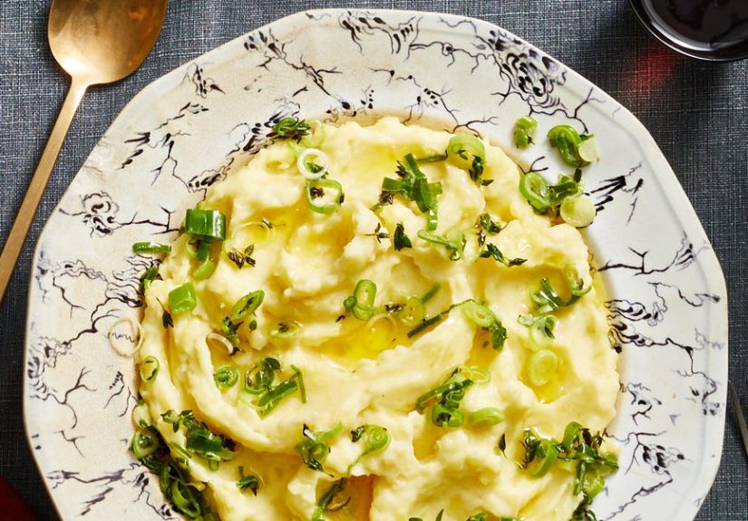 Best Mashed Potatoes with Buttery Sliced Scallions Recipe - How To Make Mashed Potatoes with Buttery Sliced Scallions