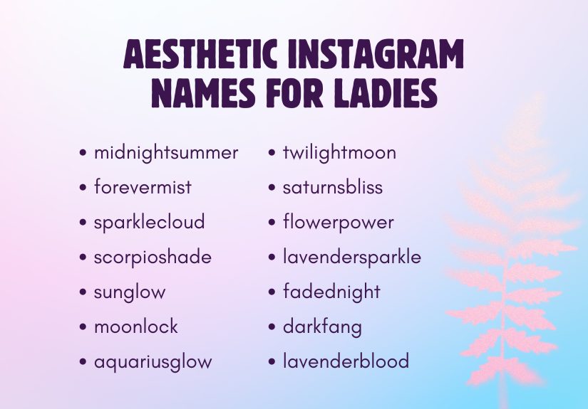 Cute, Creative & Funny Instagram Names for Ladies & Girls