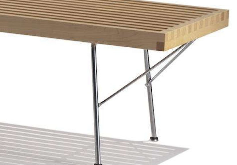 Furniture: New Nelson Bench with Metal Legs