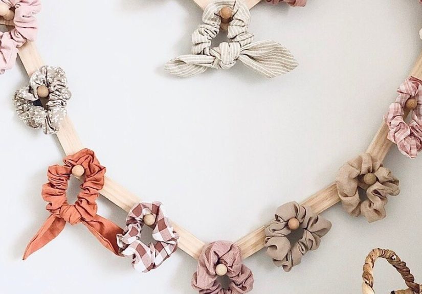 Heart Shaped Scrunchie Storage