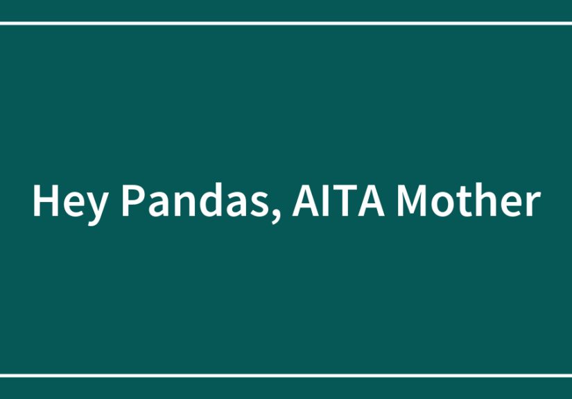 Hey Pandas, AITA Mother