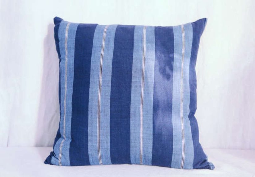 Indigo Stripe Pillow