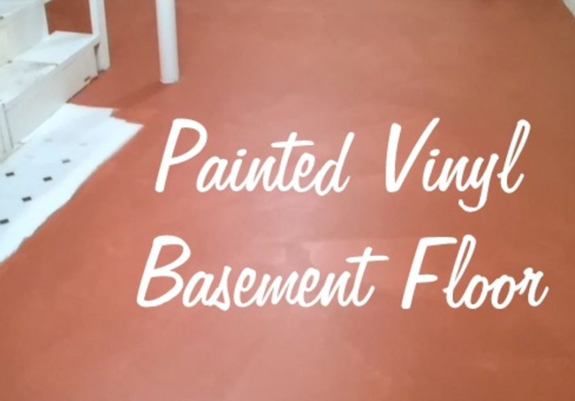 Painted Vinyl Basement Floor