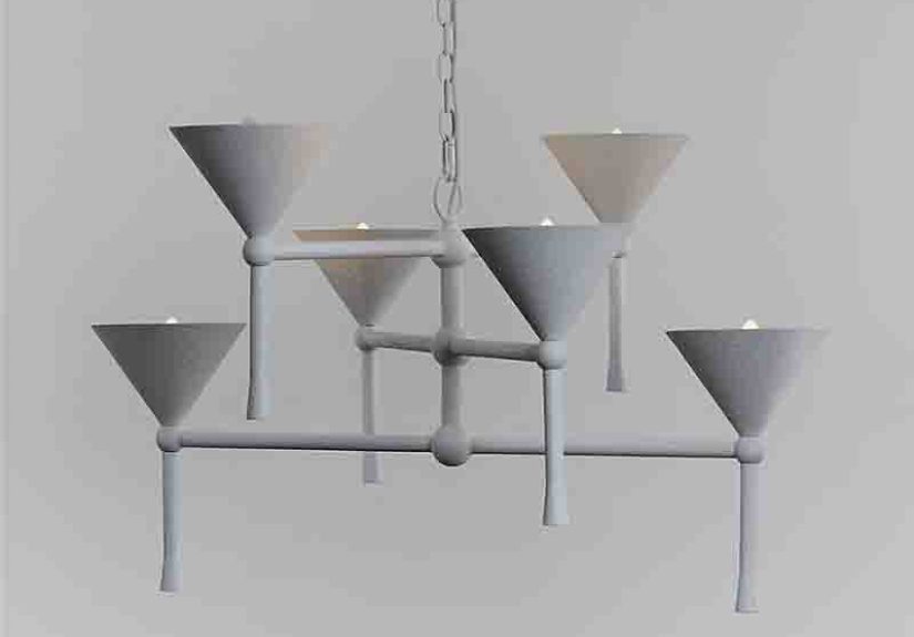 Sardinia 6 Light Plaster Chandelier