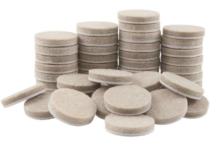 Self-Stick 1 in. Furniture Felt Pads