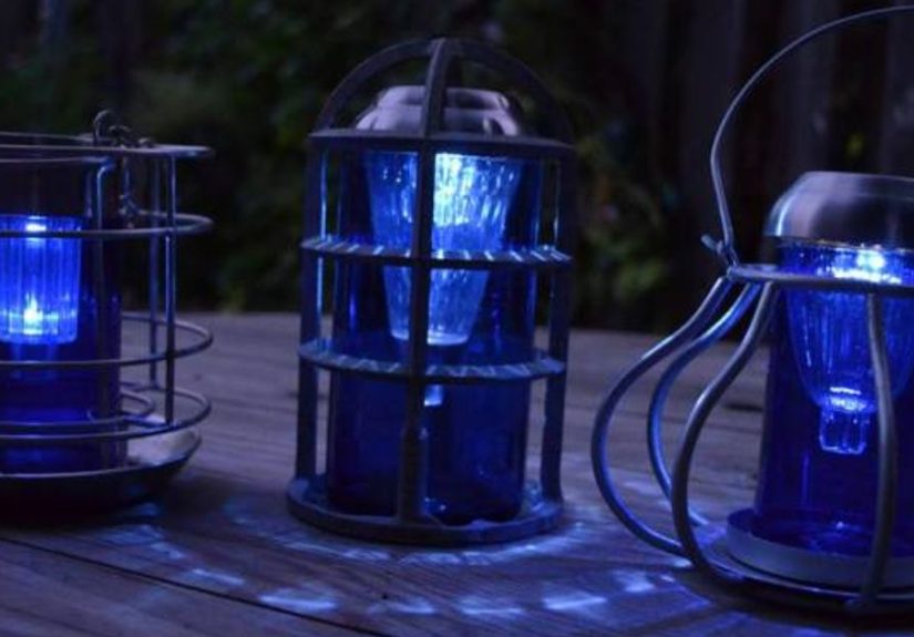 Sensational Recycled Solar Lights in the Garden