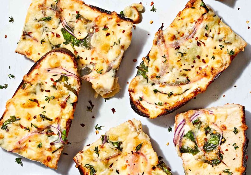 Spinach Alfredo French Bread Pizza Recipe