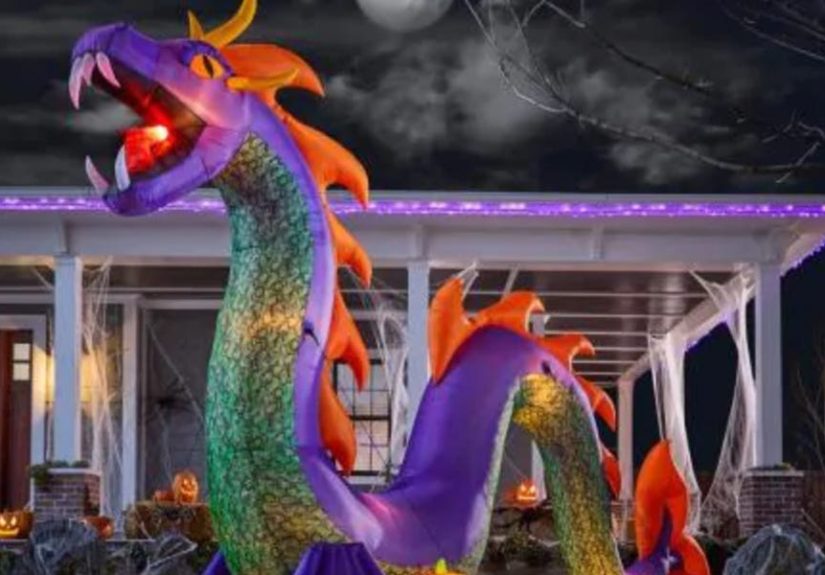 This Terrifying Serpent Is 18 Feet Long, So Trick-or-Treaters Will Be Scared of Your House